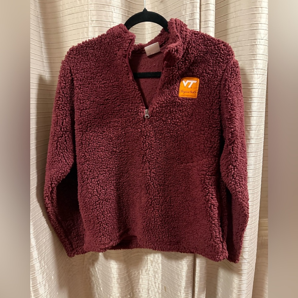 Knights Apparel Maroon Sherpa Quarter-Zip Pullover
